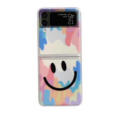 Coque Pour Samsung Galaxy Z Flip 3 Frusde Smiley Etui de protection-Camouflage