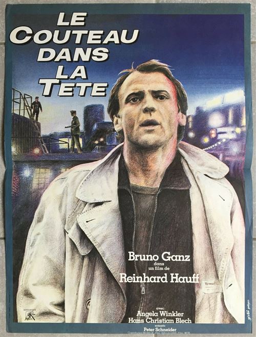 Le Couteau dans la tête - 1978 - Bruno Ganz - 40x60cm - Affiche