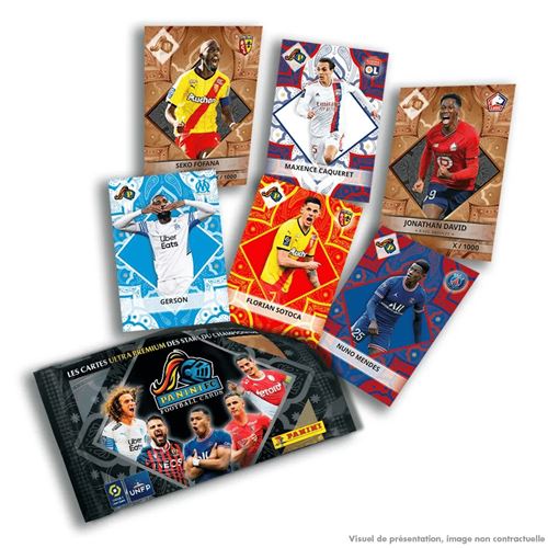 Carte Panini - Football - Ligue 1 Soccer - Blister 4 Pochettes - Carte à  collectionner - Achat & prix