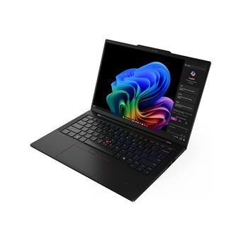 Lenovo ThinkPad T14s Gen 6 21N1 - Conception de charnière à 180 degrés - Snapdragon X Elite - X1E-78-100 - Win 11 Pro (sur ARM) - Qualcomm Adreno - 32 Go RAM - 1 To SSD TCG Opal Encryption 2, NVMe - 14" IPS 1920 x 1200 - Bluetooth, Wi-Fi 7 - noir - cla