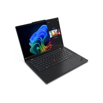Lenovo ThinkPad T14s Gen 6 21N1 - Conception de charnière à 180 degrés - Snapdragon X Elite - X1E-78-100 - Win 11 Pro (sur ARM) - Qualcomm Adreno - 32 Go RAM - 1 To SSD TCG Opal Encryption 2, NVMe - 14" IPS 1920 x 1200 - Bluetooth, Wi-Fi 7 - noir - cla