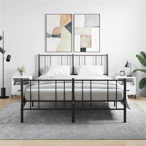 Vidaxl Blanc Tables De Chevet 2 Pcs - Image 3