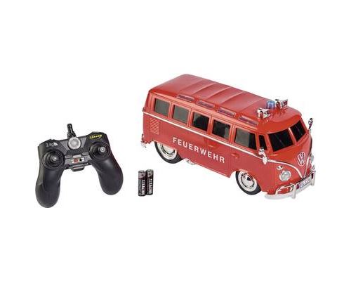 Carson Modellsport T1 Samba Bus Feuerwehr rouge brushed 1:14 Auto RC Voiture de tourisme prêt à fonctionner (RtR) 2,4 GHz