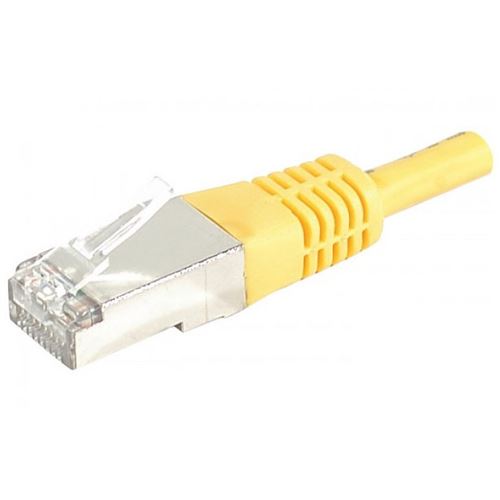 Cordon RJ45 patch SSTP CAT 6 Jaune - 0,50 m