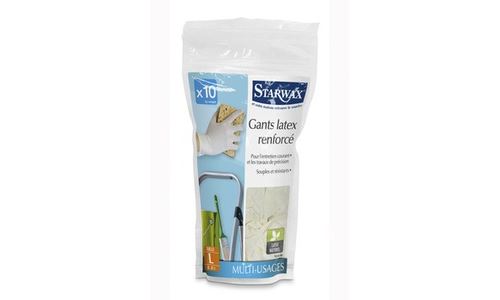 Accessoires de ménage_Cuisine et maison STARWAX 1726 GANTS LATEX T.L X10