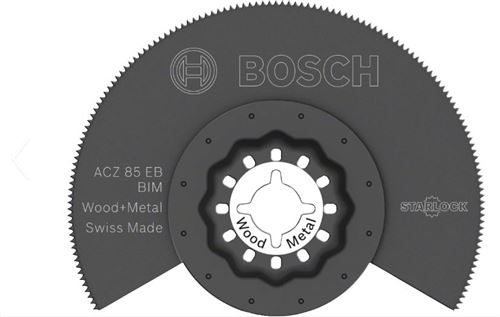 Lame de scie Starlock BOSCH ACZ 85 EB - Ø85mm - bois et métal non trempé - 2608661636