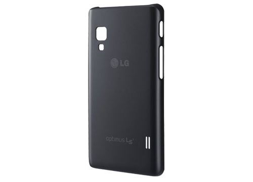 LG CCH-210 - Beschermhoes voor mobiele telefoon - polycarbonaat - zwart - voor Optimus L5 II Dual E455