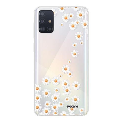 Coque pour Samsung Galaxy A51 5G 360 intégrale transparente Marguerite TendanceEvetane. [Evetane®]