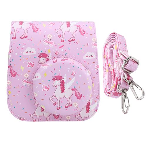 Housse Fujifilm pour appareil photo Instax Mini11/9/8 en PU - Rose
