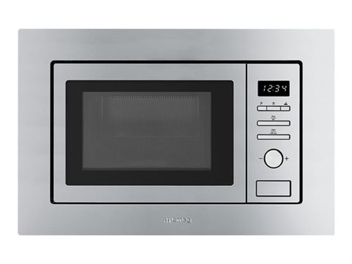 Smeg Classic FMI017X - Four micro-ondes grill - intégrable - 17 litres - 700 Watt - acier inoxydable