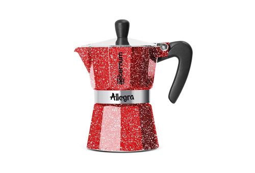 Bialetti 5612 Machine à Expresso 3 Tasses, Aluminium, Rouge, 30 x 20 x 15 cm