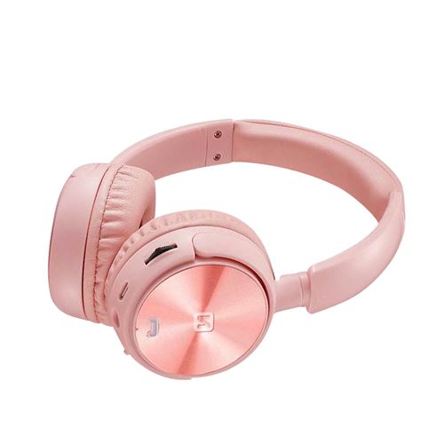 Non Communiqué Rose Casque Audio Bluetooth Micro Tuner Fm Micro-Sd Confort Trix Swissten