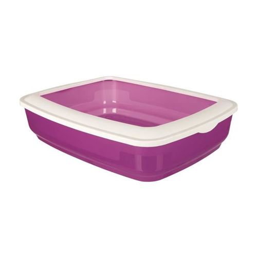 TRIXIE Bac a litiere Cisco avec rebords - 38x11x50 cm - Pour chat
