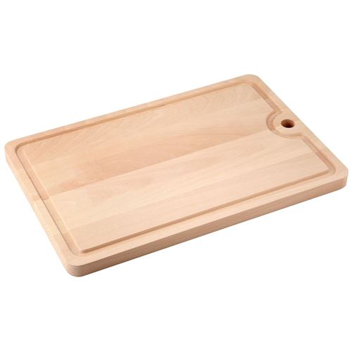 Fackelmann Planche à Découper avec Rigole en Bois 40 × 26 cm - vue 1