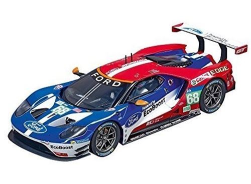 Carrera piste de course de voiture numérique 132 Ford GT n ° 68 bleu / rouge