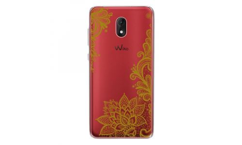 Coque souple pour Wiko Lenny 5 avec impression Motifs Lace gold