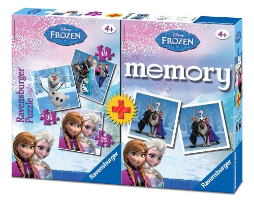 La Reine des Neiges Pack Memory+puzzle triple