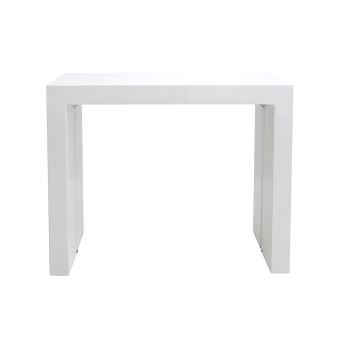 Table Console Extensible Design Blanc Laque Caleb Achat Prix Fnac