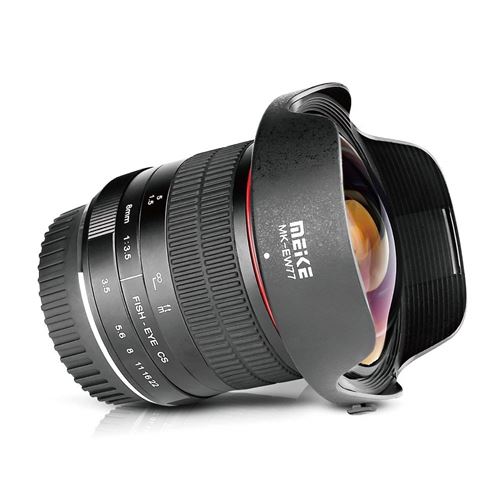 Meike Optics MK Objectif Fisheye Ultra Grand Angle 8 mm pour Sony E-Mount
