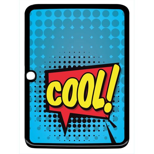Coque Samsung Galaxy Tab 3 Cool Fond Bleu