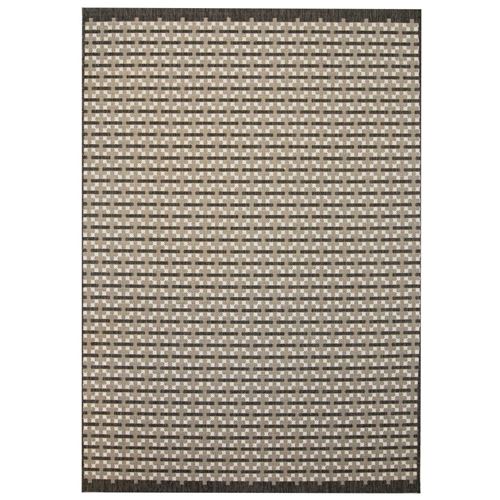 vidaXL Vloerkleed binnen/buiten 80x150 cm sisal look vierkant