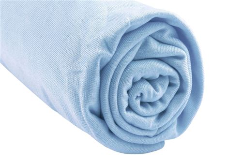 Drap housse Bambou - 90x140 Couleur - Ciel