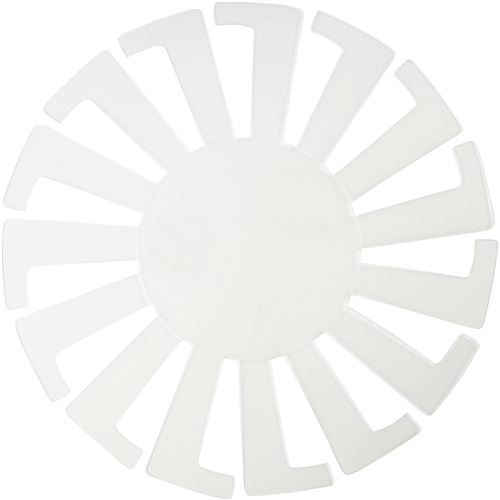 Creotime modèle de tissage panier 14 x 8 cm blanc 10 pièces