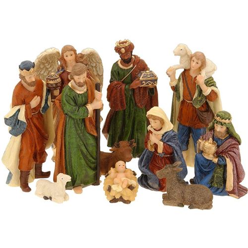 Générique 11 Figurines De Crèche De Noël - Nativité - Santons De Noël Réalistes - Image 1
