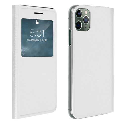 Housse pour iPhone 11 Pro Max Clapet Fenêtre d'affichage Blanc