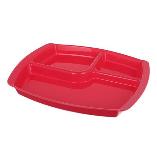 Plastorex plateau bébé 3 compartiments micro ondable opaque/tilleul