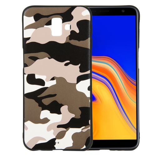 Coque en TPU motif camouflage blanc pour votre Samsung Galaxy J6 Plus