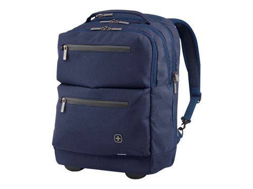 Wenger 602810 CityPatrol 15.6 Rolling Laptop Backpack, compartiment pour ordinateur portable rembourré avec iPad/tablette / eReader poche marine