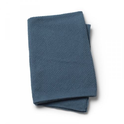 Plaid en point de riz tender blue - elodie details