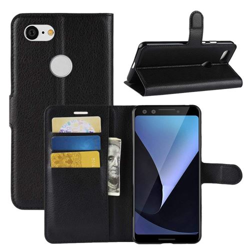 Etui Housse Portefeuille Pour Google Pixel 3 - Noir