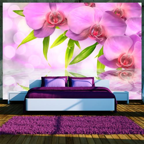 Papier peint Orchids in lilac colour-Taille L 100 x H 70 cm