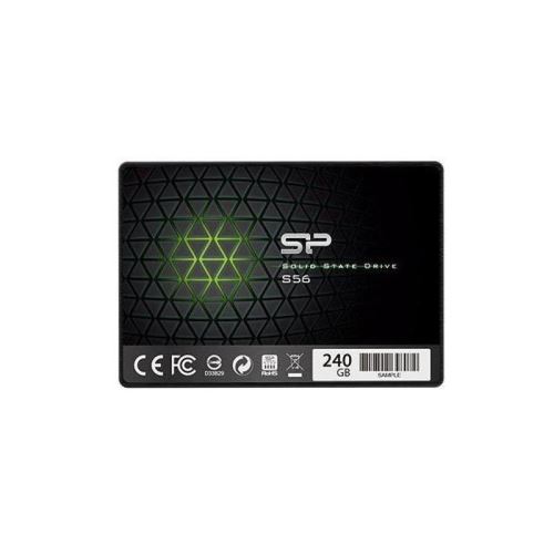 SILICON POWER SSD - SATAIII (TLC) - S56 - 240 GB - 7mm 2.5' Noir, Phison controller + 3D TLC NAND
