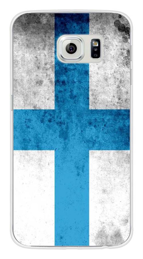 Coque en silicone imprimée compatible Samsung Galaxy S6 Drapeau Marseille
