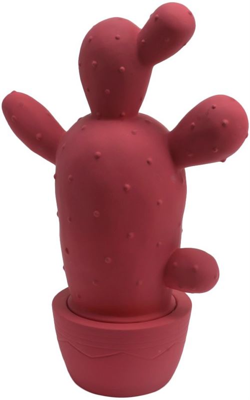 Amadeus - Lampe Cactus en porcelaine Yucatan 34cm Fuschia