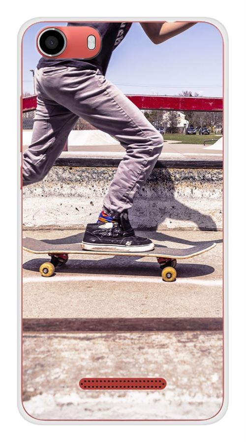 Coque en silicone imprimée compatible Wiko Lenny 2 Skate