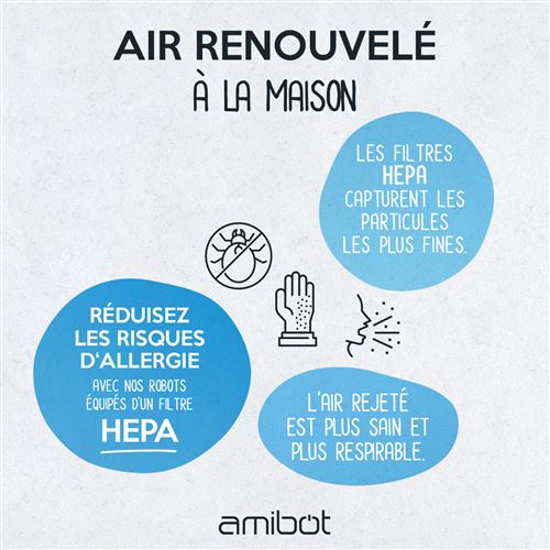 80€ sur Robot aspirateur AMIBOT Prime 2 Achat & prix | fnac AMIBOT Prime 2 Robots Aspirateurs: : Cuisine & Maison