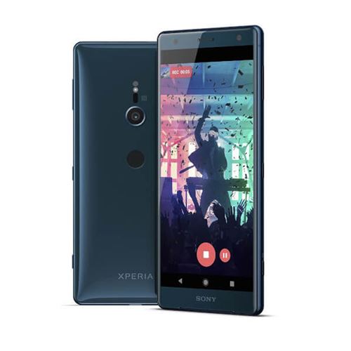 Sony XPERIA XZ2 - 4G smartphone - RAM 4 Go / Mémoire interne 64 Go - microSD slot - Écran LCD - 5.7 - 2160 x 1080 pixels - rear camera 19 MP - front camera 5 MP - avec Sony Quick Charger UCH12 - vert foncé