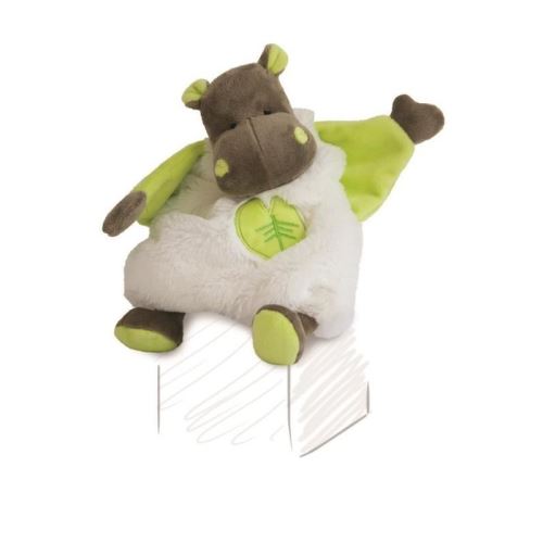 Baby nat' doudou bazile l'hippo vert