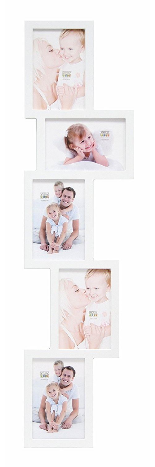Deknudt Frames S65SX1 Cadre Multi Photos 5 Photos Bois Blanc 13 x 18 cm