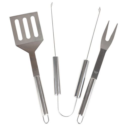 Kit complet barbecue plancha pince fourchette spatule Inox - guizmax