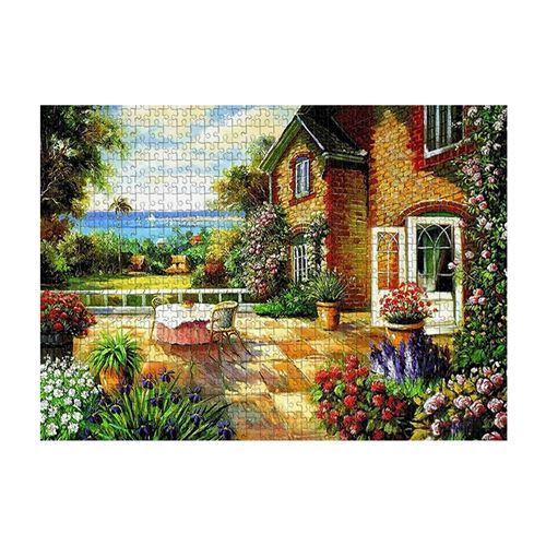 Puzzle 1000 pièces pour enfants et adultes - villa - Multicolore