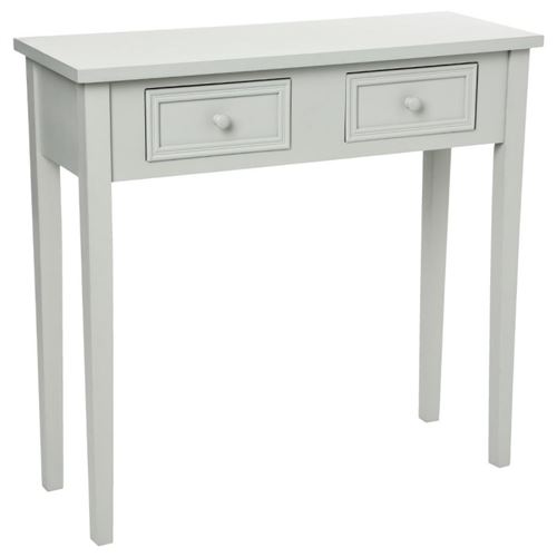Console 2 tiroirs Charme taupe Atmosphera
