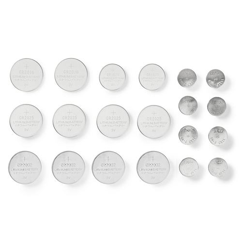 Nedis CR2025/CR 2016/CR Lot de Piles Bouton au Lithium