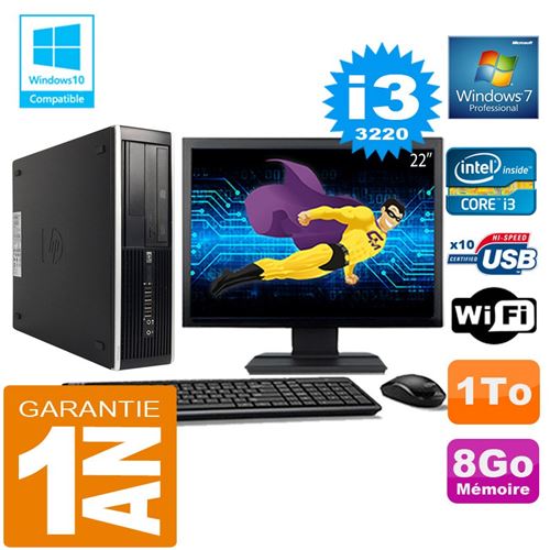 Acheter Pc hp compaq 8300 sff core i3-3220 ram 8go disque 1 to wifi w7 ecran 22' État correct - 249,00 € Pc hp compaq 8300 sff core i3-3220 ram 8go disque 1 to wifi w7 ecran 22' État correct - Hewlett-Packard reconditionné disponible sur Fnac