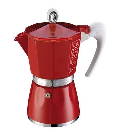 Cafetière italienne 6 tasses rouge Gat 103006ro