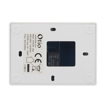 17€31 sur Otio - Thermostat programmable filaire blanc - Accessoires  chauffage et chaudière - Achat & prix
